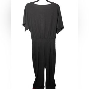 Dolman sleeve black jumpsuit L/XL